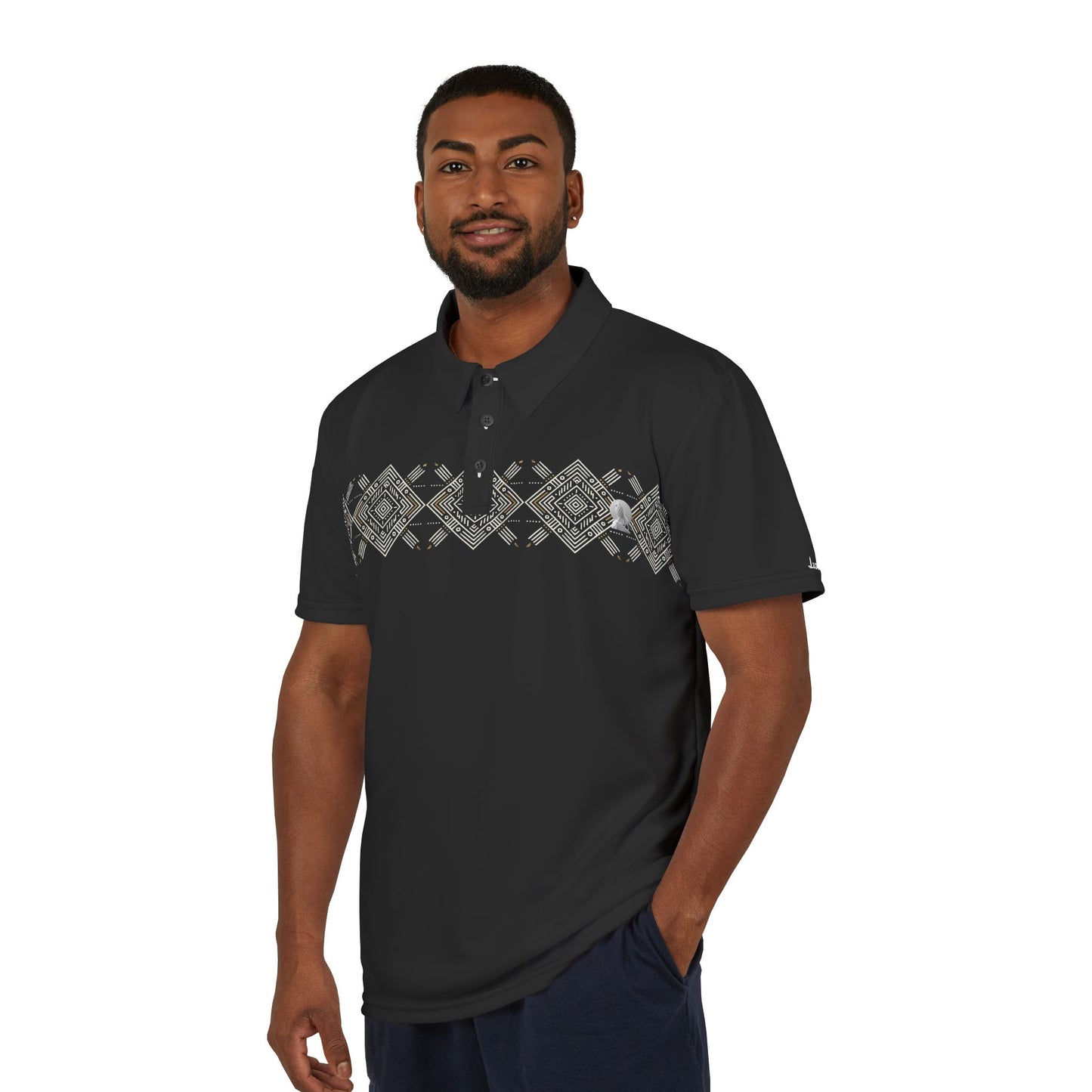 Leostone Aztec Style Polo Shirt